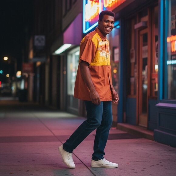 Vintage Platinum FUBU Muhammad Ali Boxing Shirt Mens Size 3XL - Picture 1 of 11